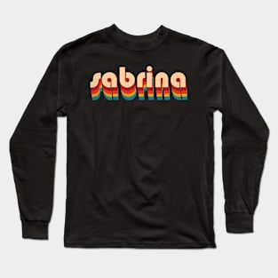 Retro Sabrina Name Long Sleeve T-Shirt